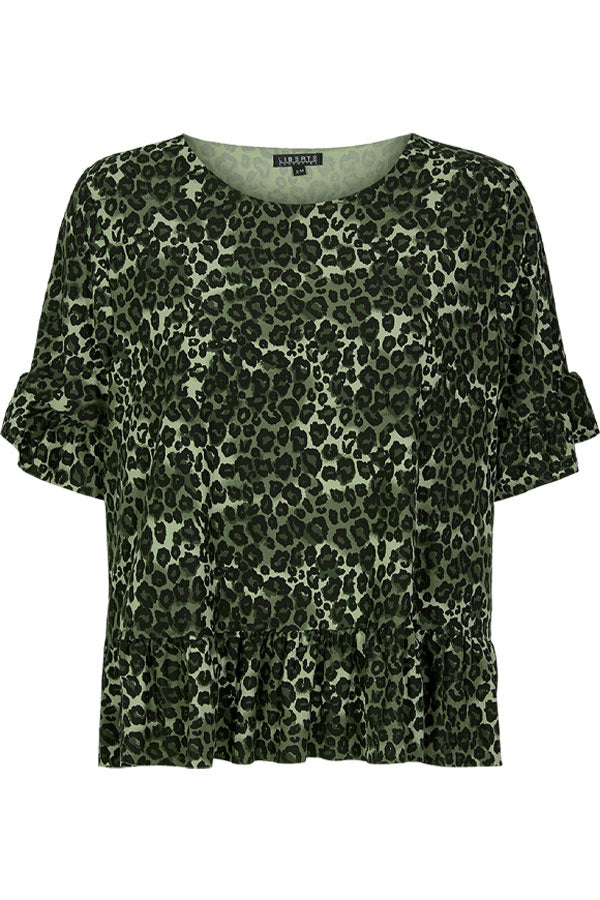 Alma Frill T-Shirt | Army Leo | T-Shirt fra Liberté