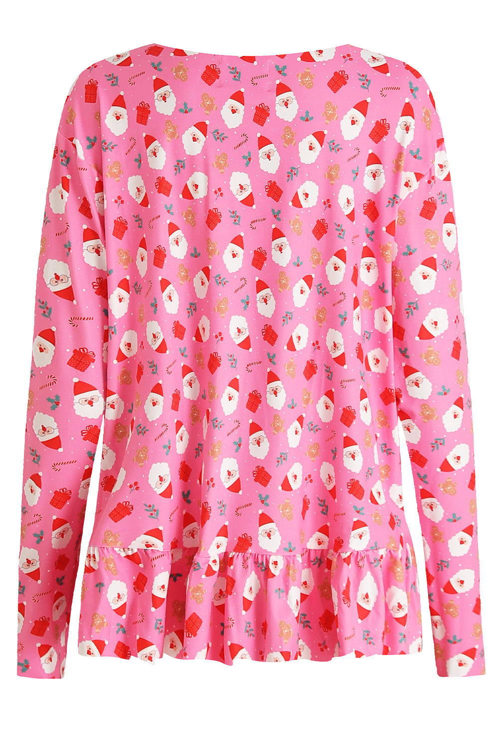 Alma Ls Frill T Shirt | Santa Pink | Bluse fra Liberté