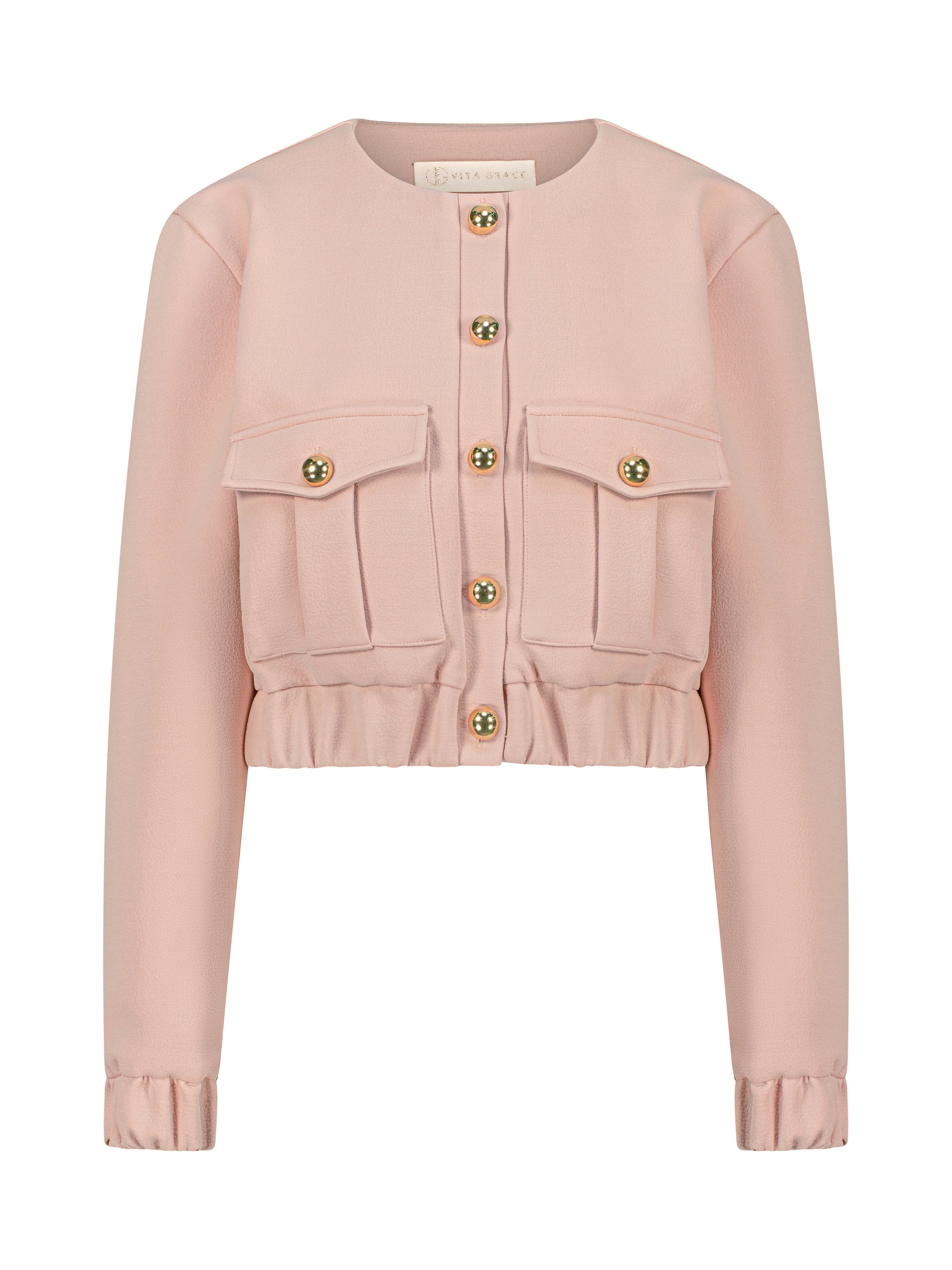 Callie Bomber Jacket | Dusky Pink