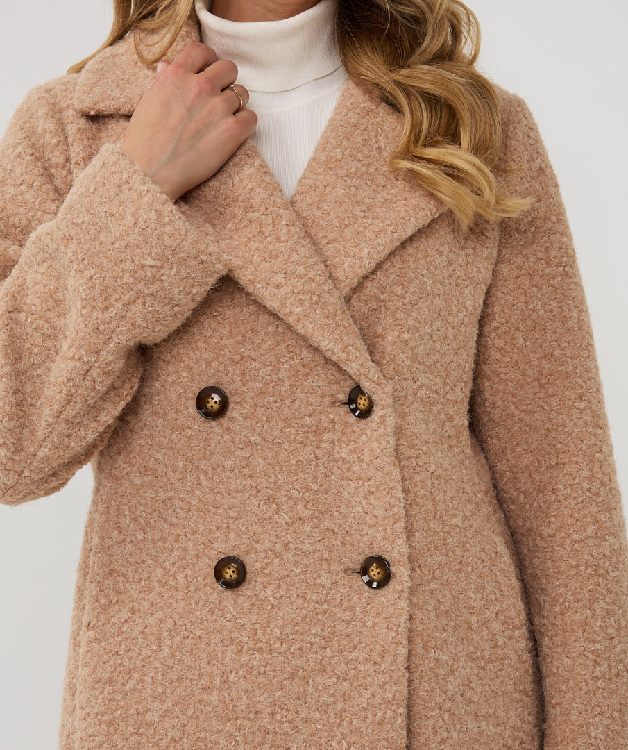 JAKKE BOUCLÉ ​​SAND