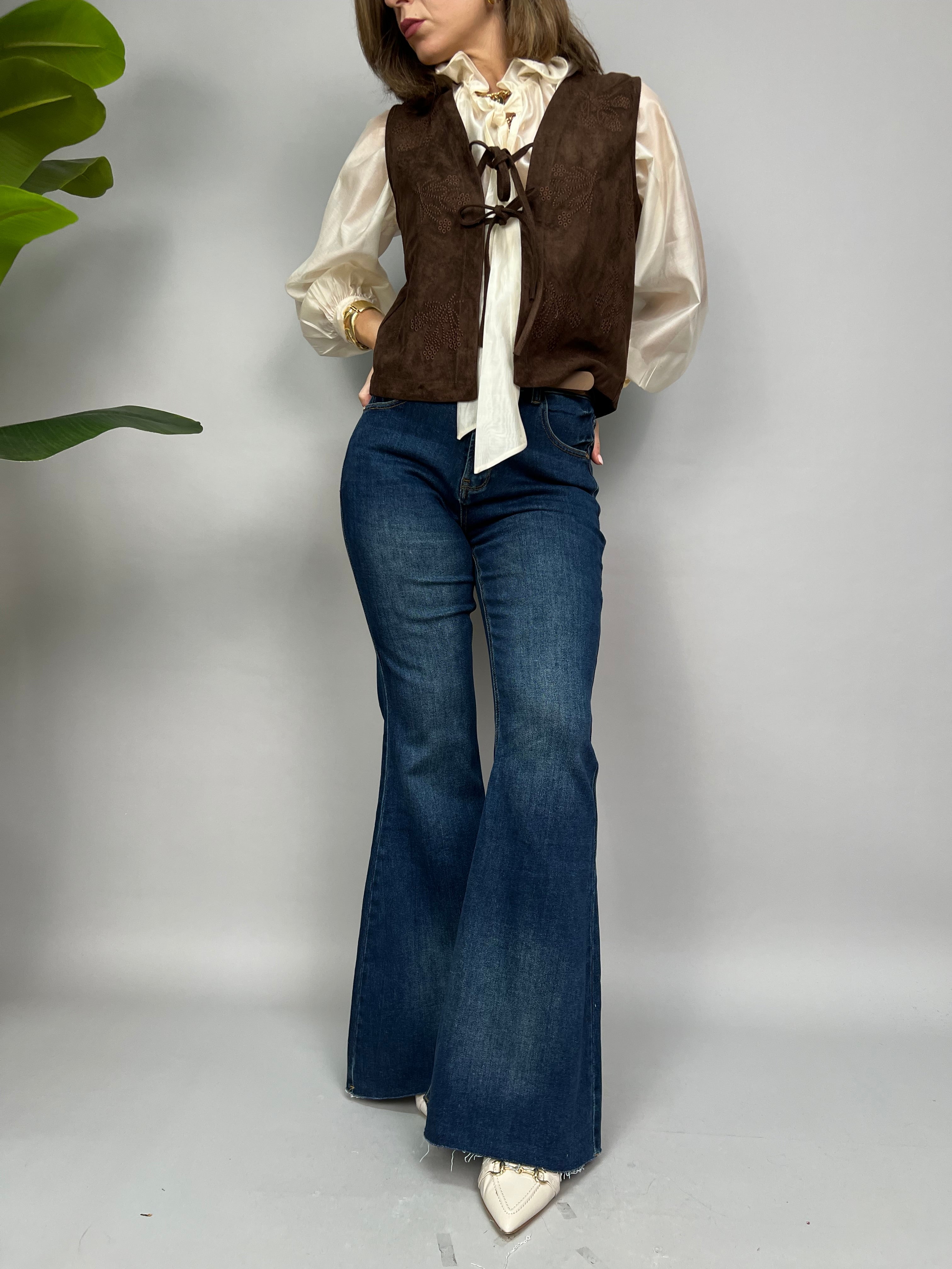 Dows Bootcut Jeans med Stretch