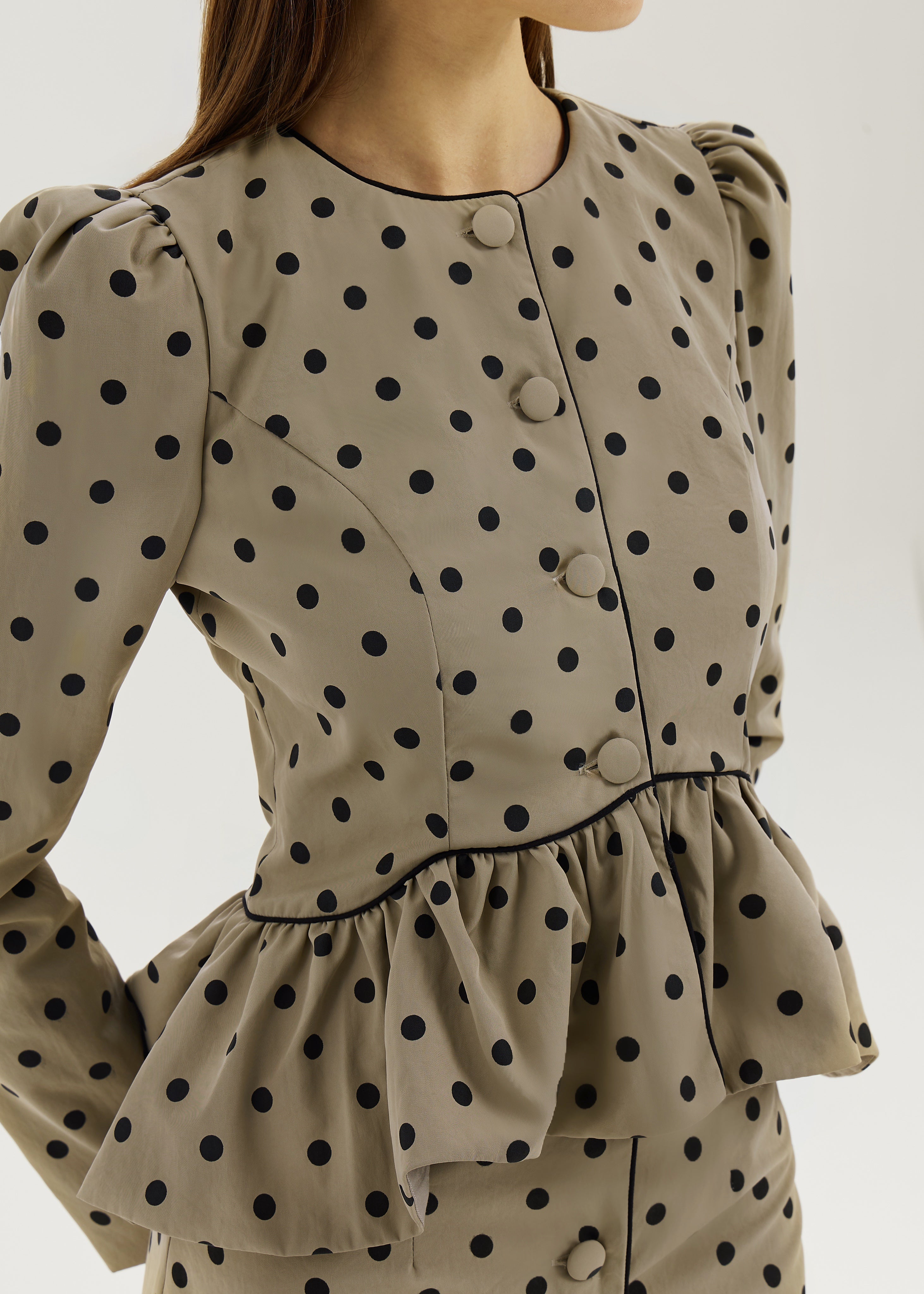 Hoxton Polka Jacket | Olive