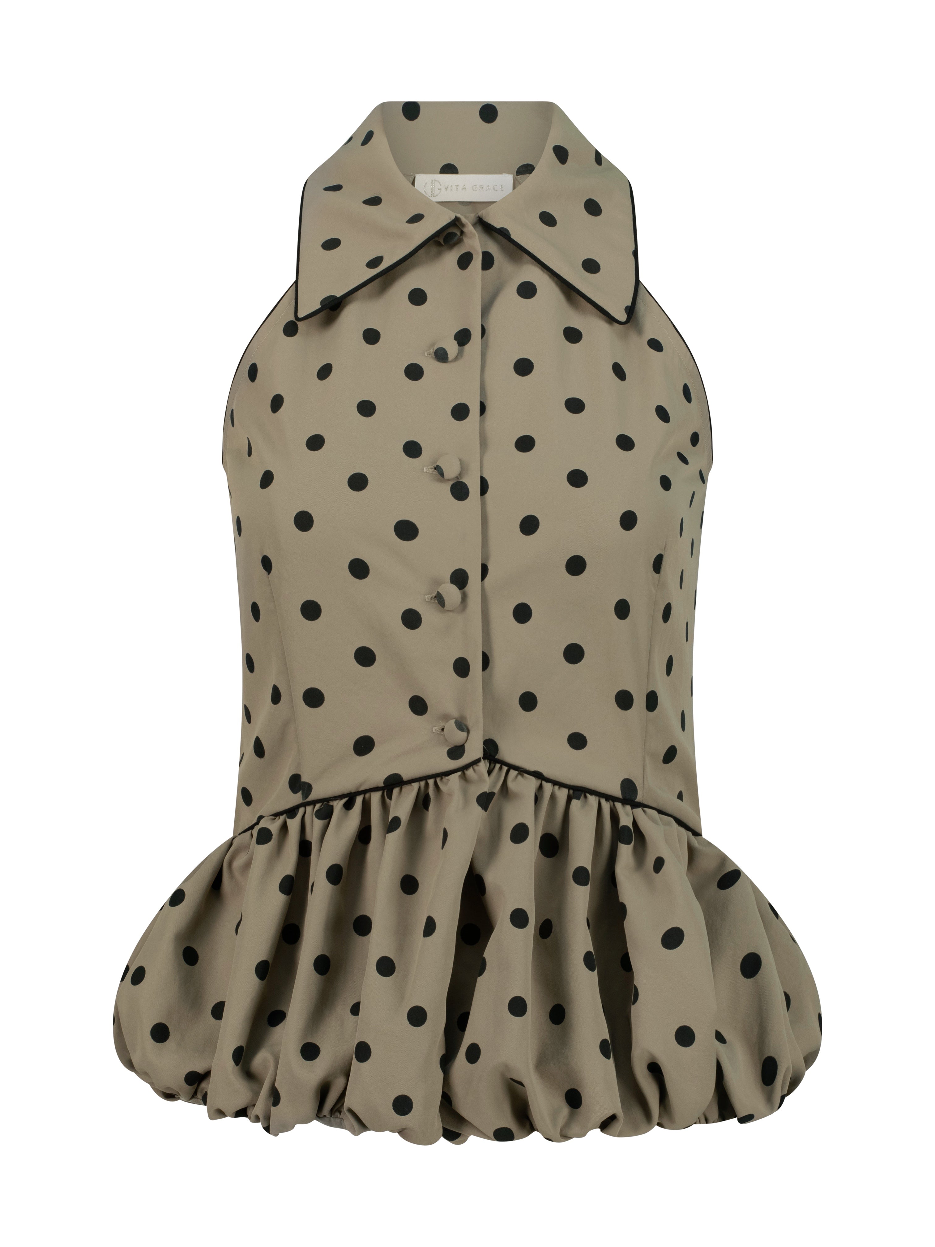 Hoxton Polka Shirt | Olive