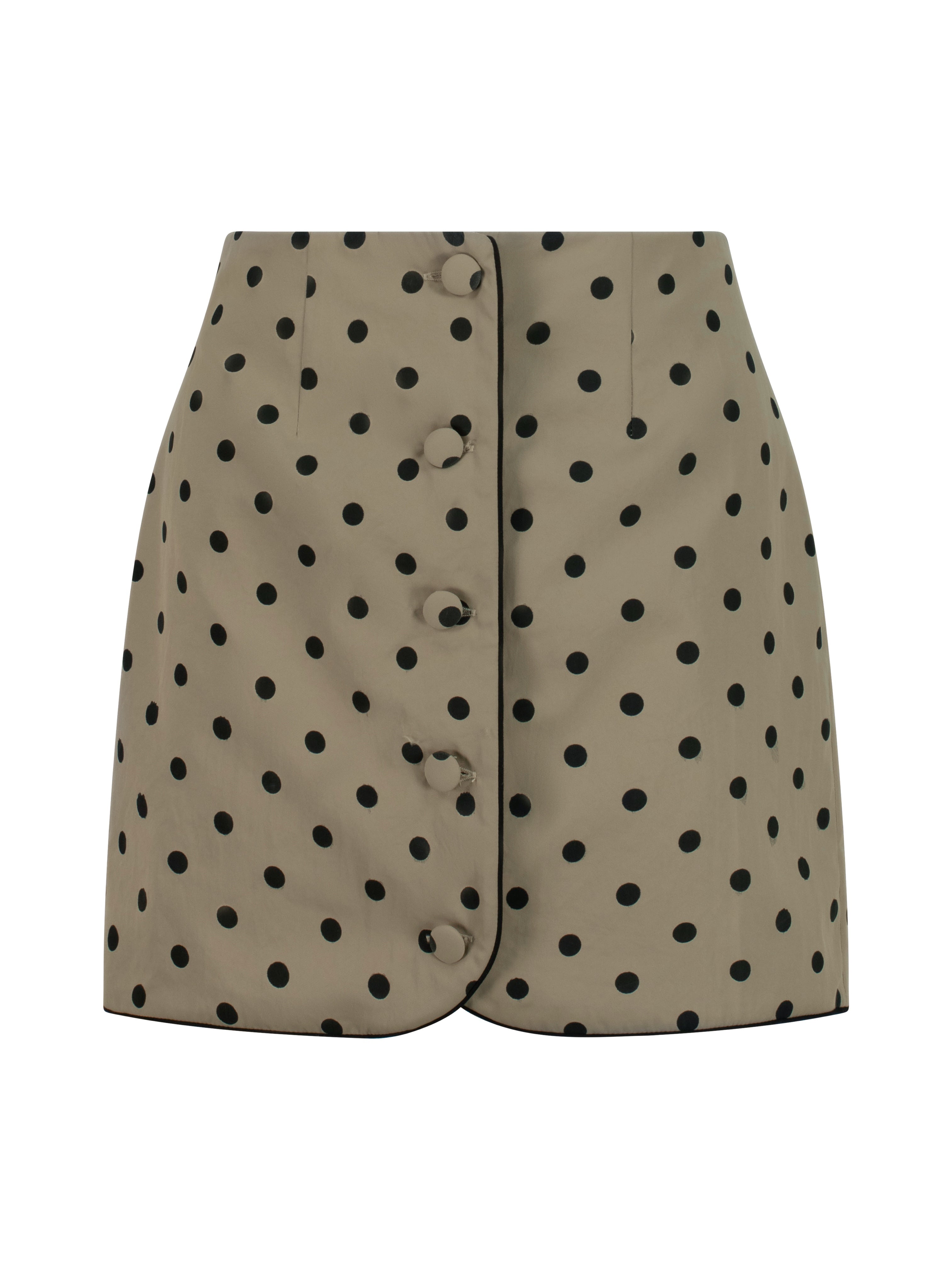 Hoxton Polka Mini Skirt | Olive