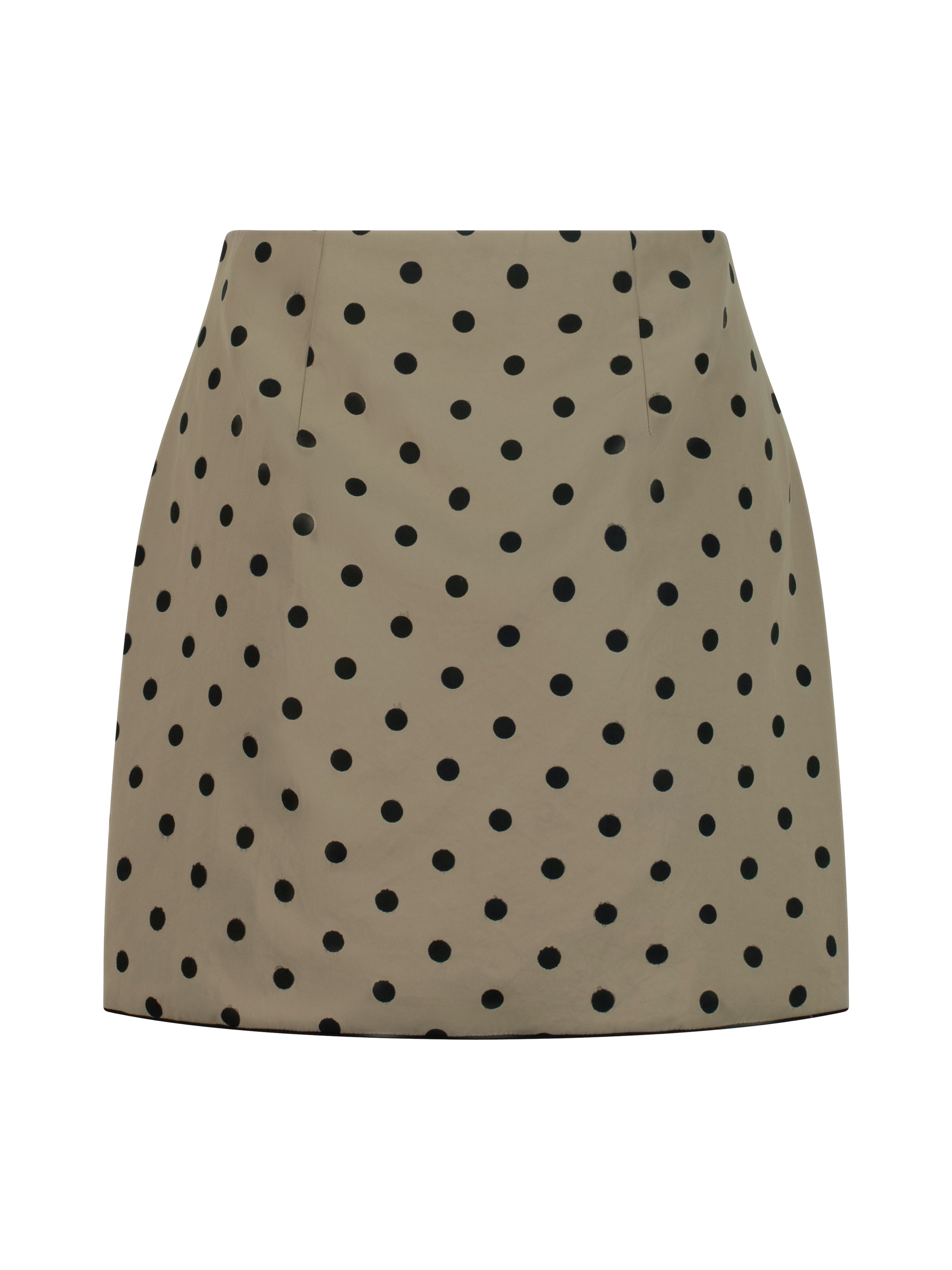 Hoxton Polka Mini Skirt | Olive