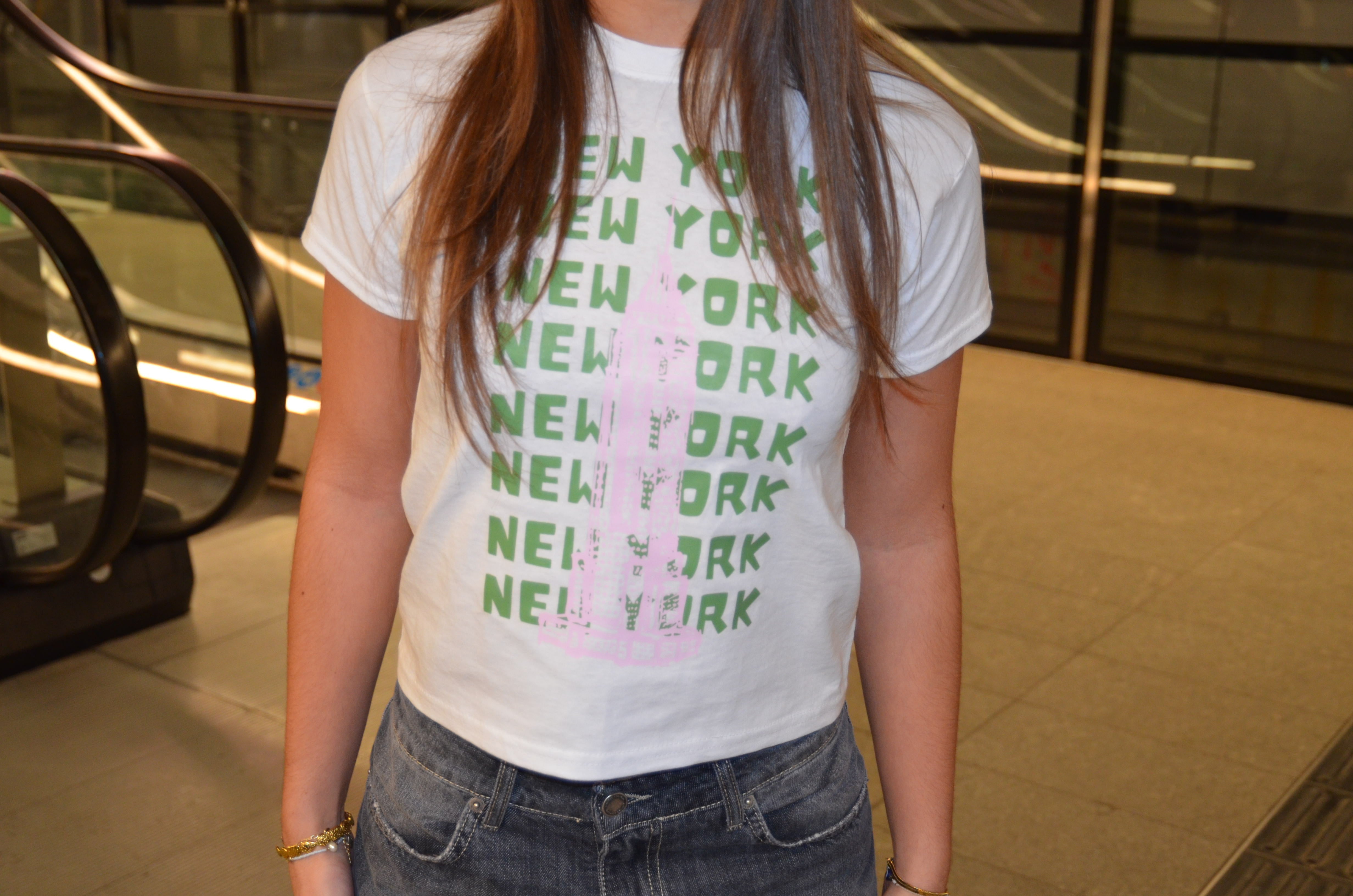 "Empire New york" baby tee - white