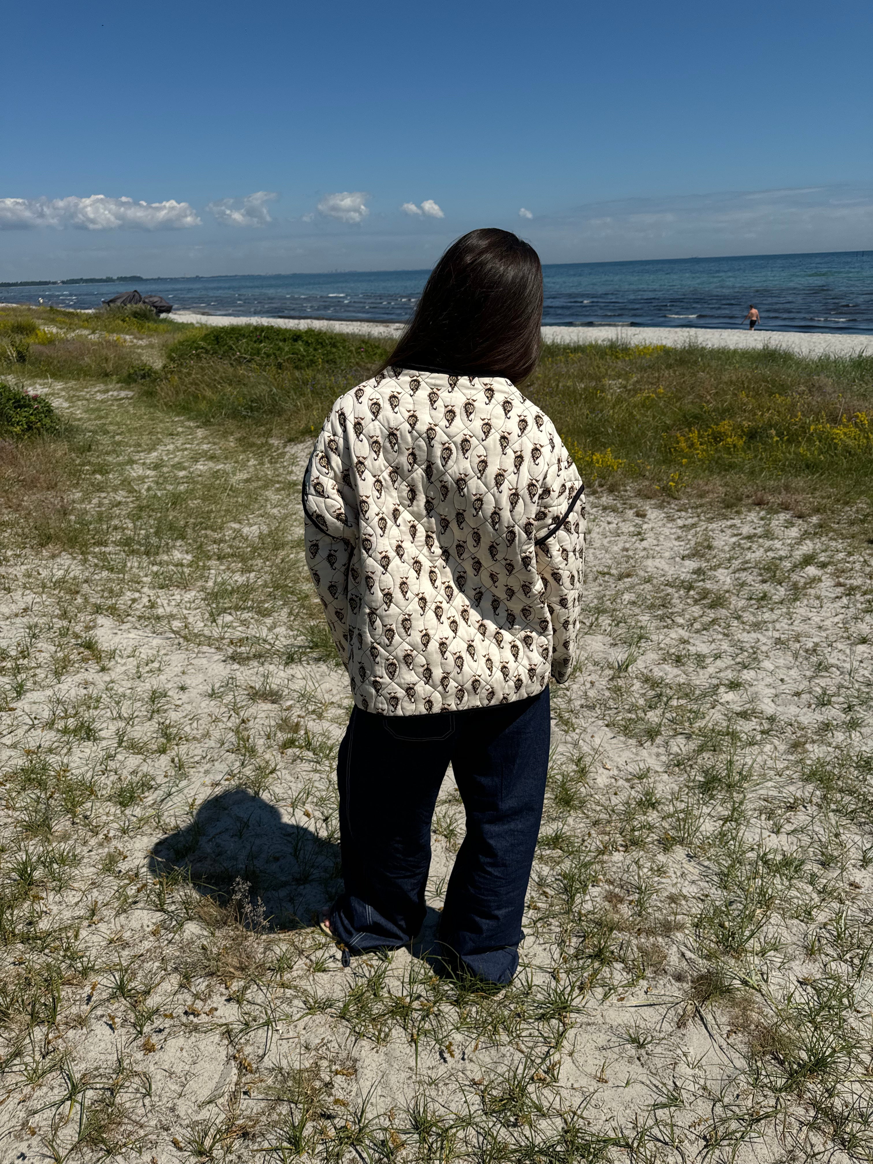 Alisa patterned quilted jacket - Beige