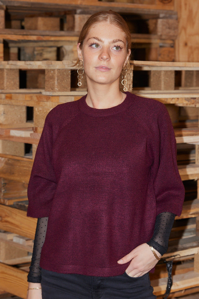 Alice Knit | Bordeaux | Strik fra Statebird