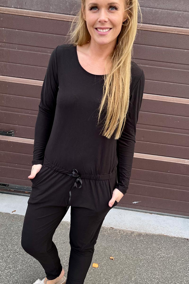 Alma LS Jumpsuit | Black | Buksedragt fra Liberté