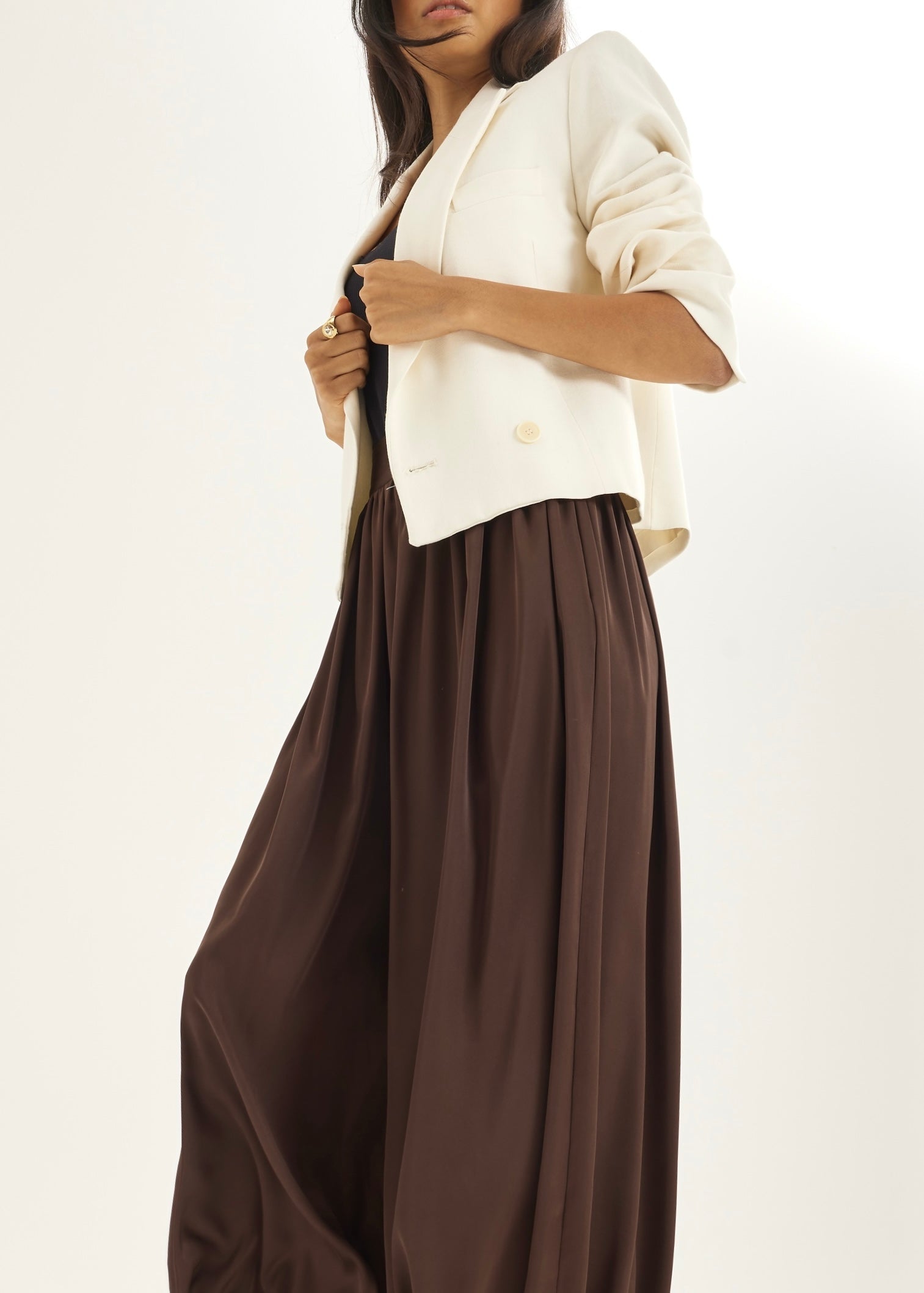 Nikola Everyday Elevate Blazer Jacket | Ivory White