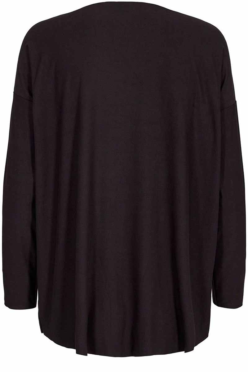 Alma LS Topp | Svart | Langermet bluse fra Liberté Essentiel