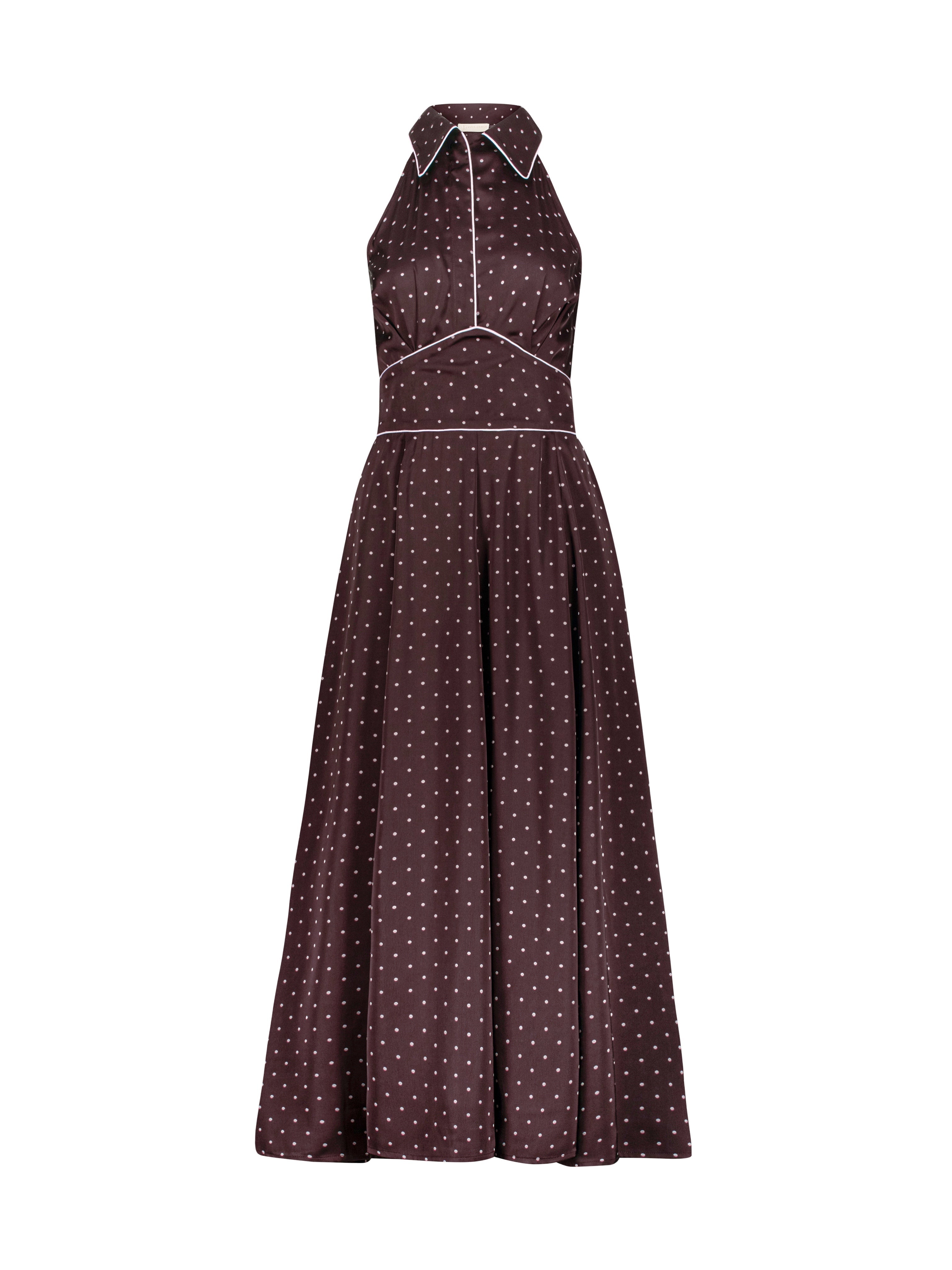 Liberty Prikkete Elegant Kjole | Merlot