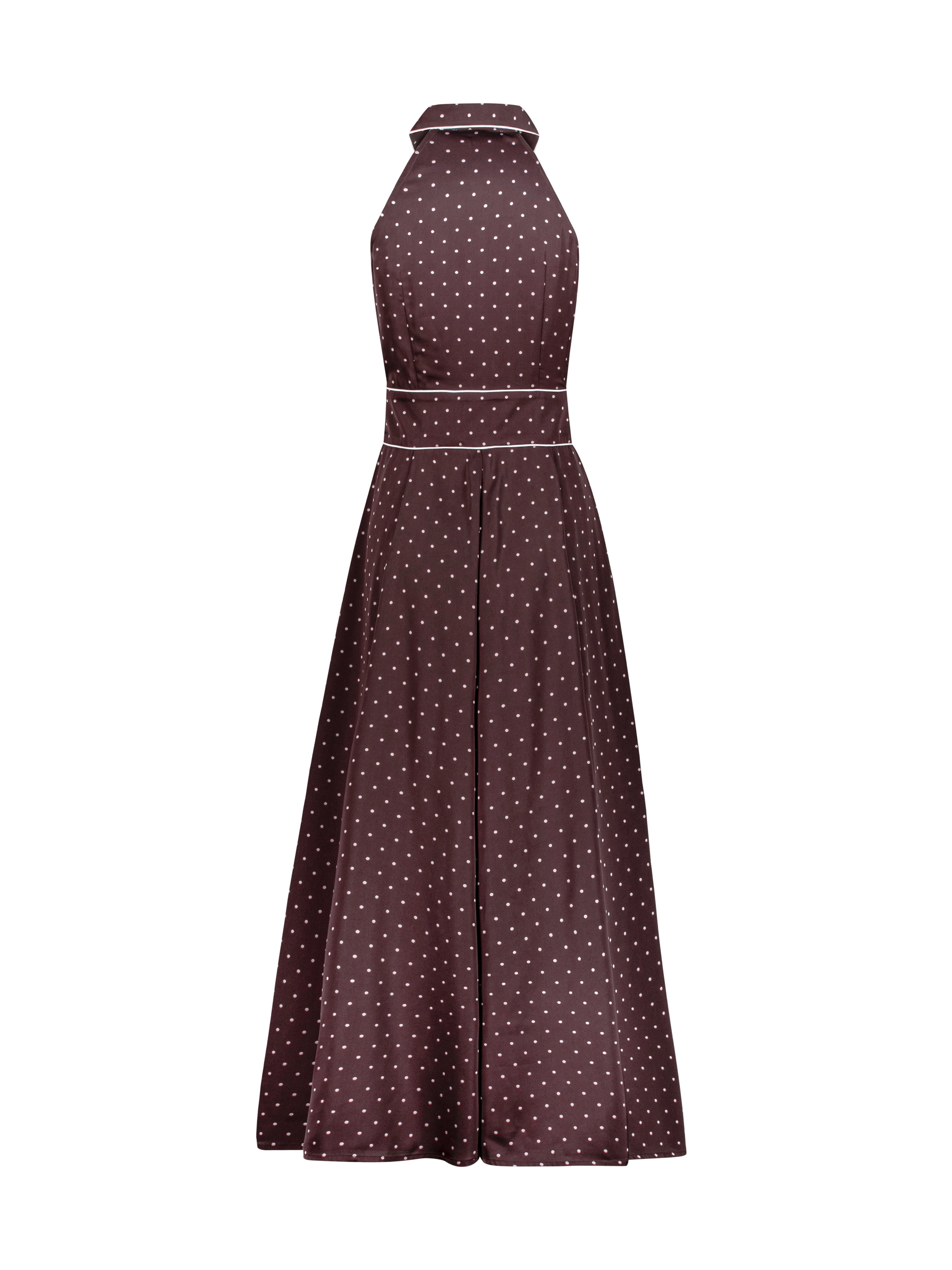 Liberty Prikkete Elegant Kjole | Merlot