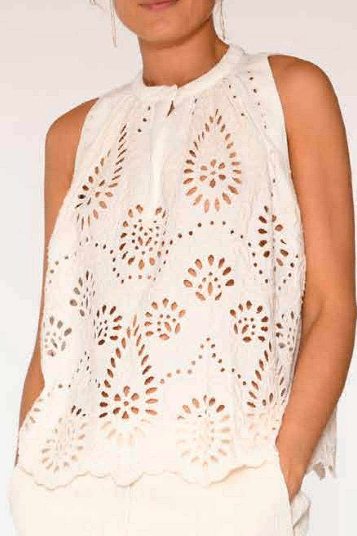 Aisa halter neck 52648 | Classic White | Skjorte fra Gustav