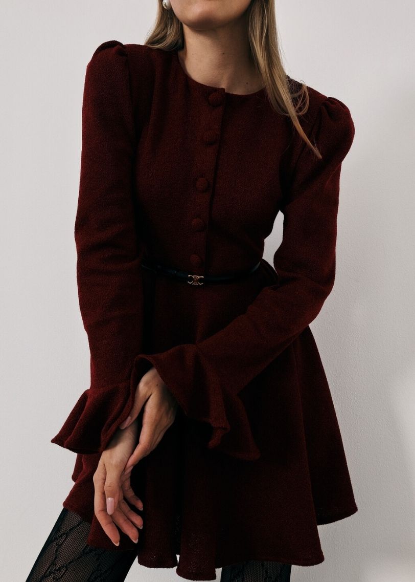 Marni Elegant Kjole | Claret (Dyp Rød)