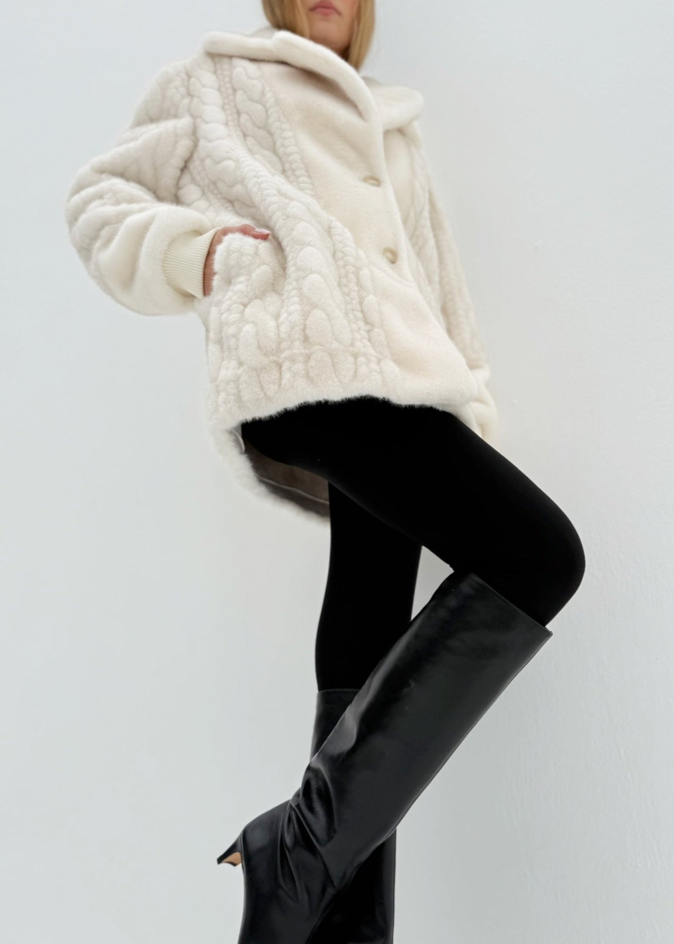 Montclair Ikonisk Pelsjakke | Vinter Latte