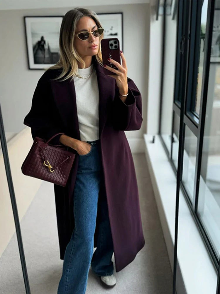 Aletta | Lang Ull Vinterjakke for Dame