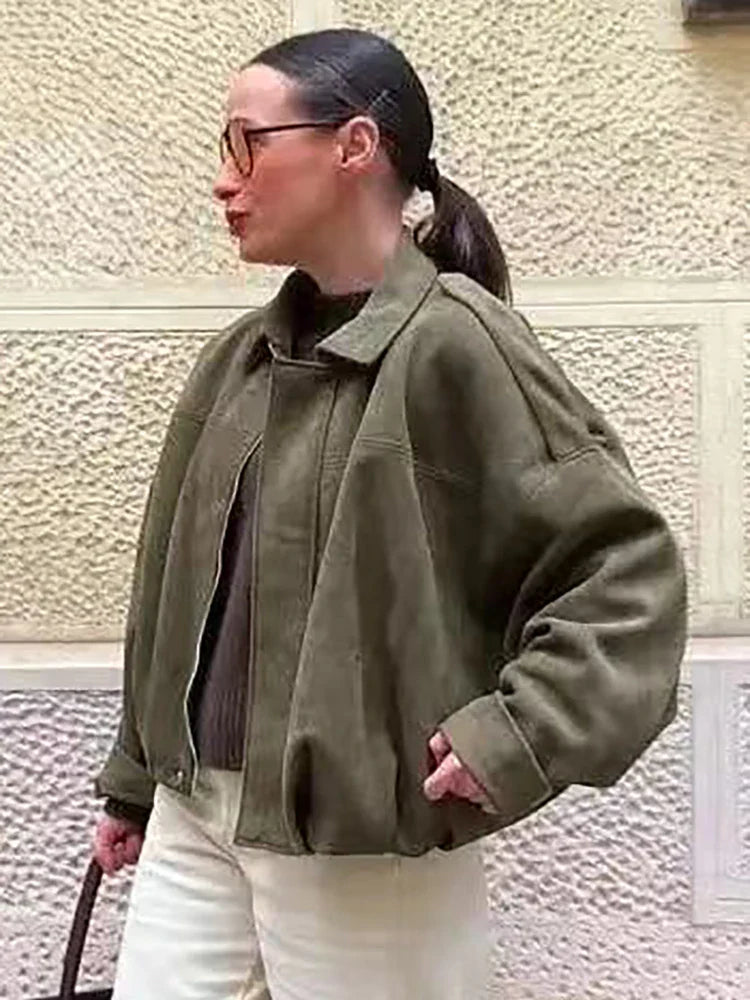 Lieke | bomberjakke dame vintage stil – trendy streetwear motejakke