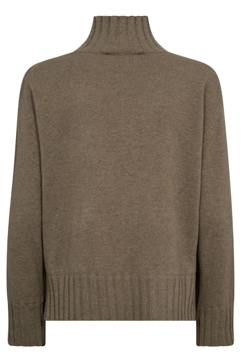 Aima Cashmere Highneck Knit | Brindle | Strik fra Mos Mosh