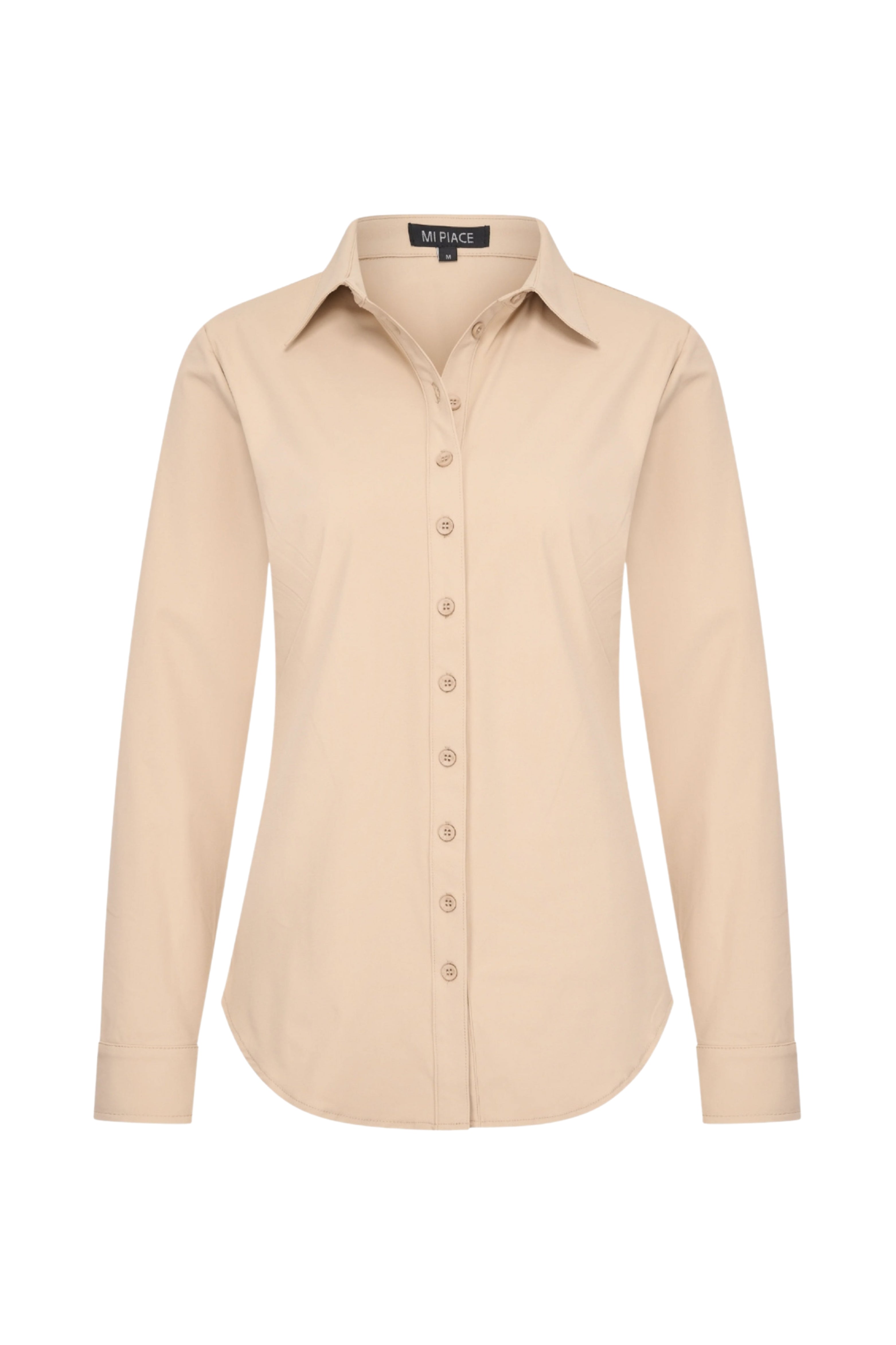 REISEBLUSE DAME SAND – SLIM FIT