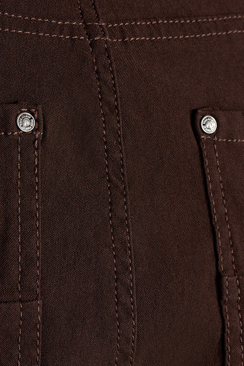 Adina Pa Straight Power | Coffee Bean | Bukser fra Freequent