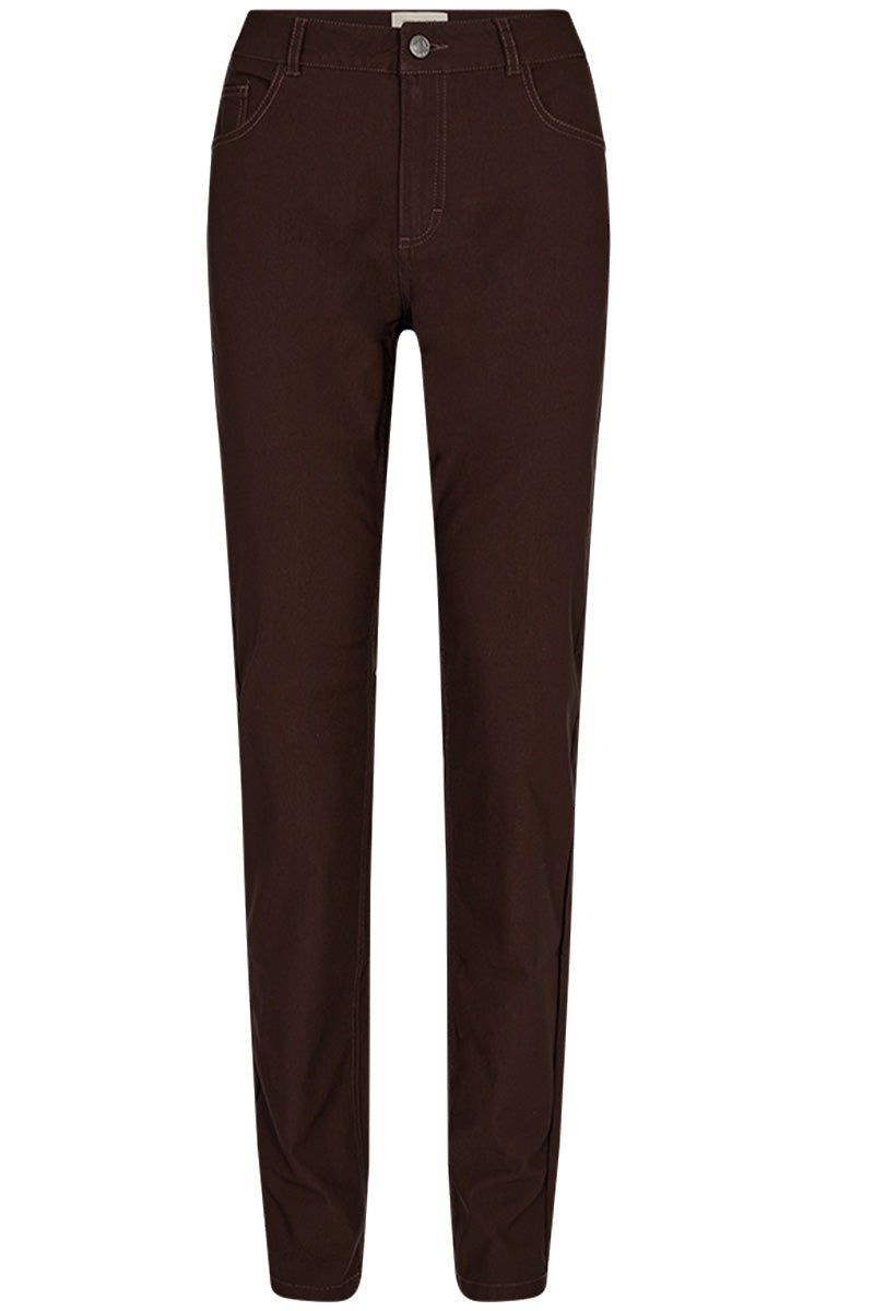 Adina Pa Straight Power | Coffee Bean | Bukser fra Freequent