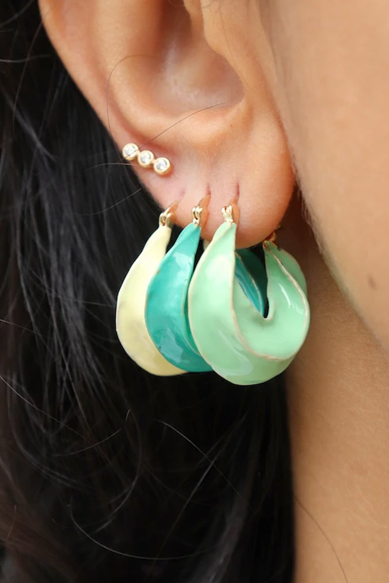 Afrika Enamel Earring | Mint | Øreringe fra Pico
