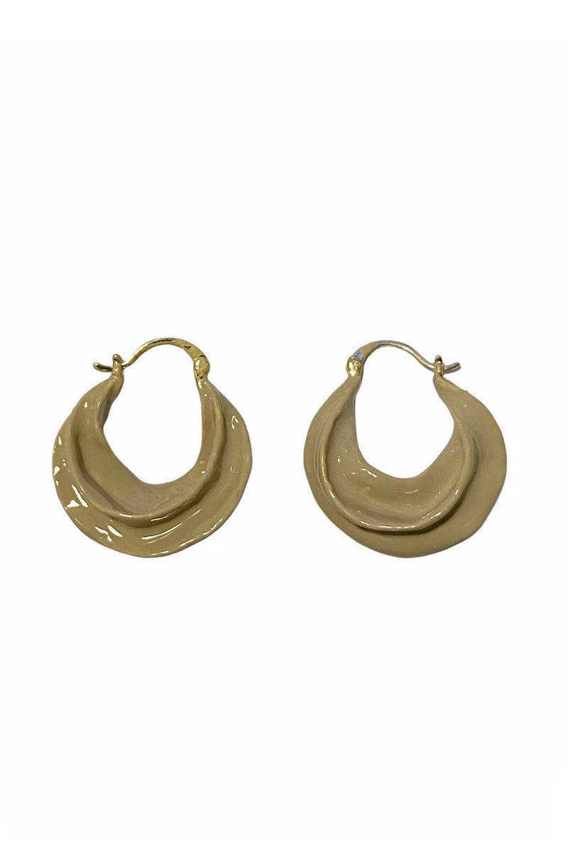Afrika Enamel Earring | Latte | Øreringe fra Pico